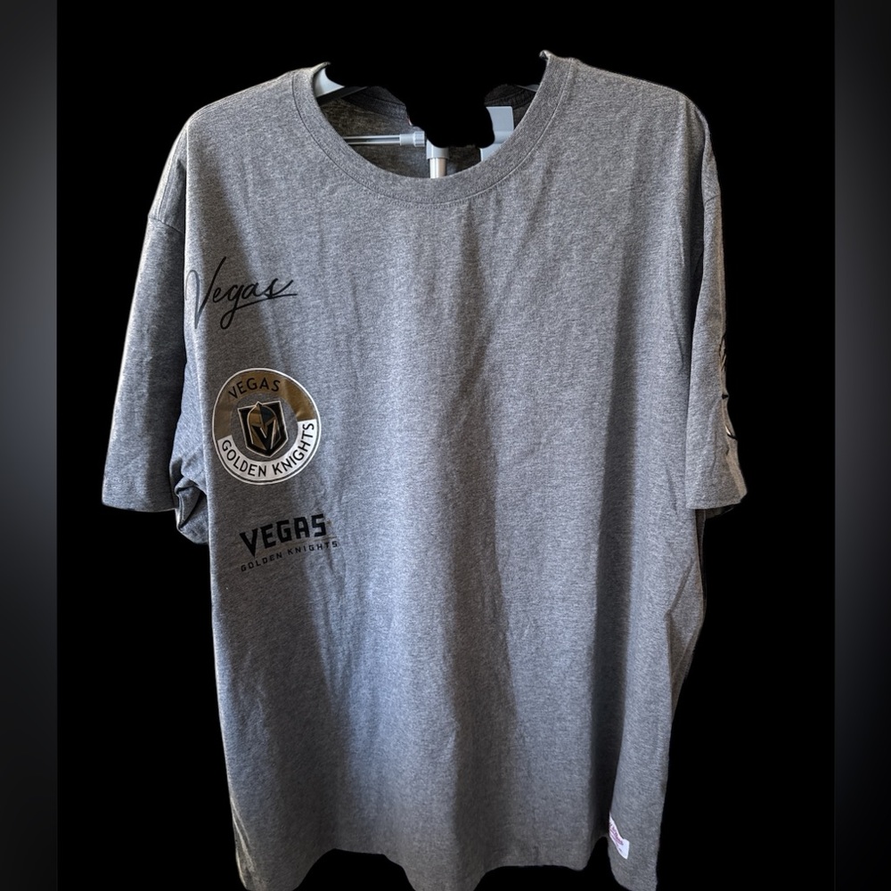 Mitchell & Ness Heather Gray Vegas Golden Knights City Collection T-Shirt 3XL